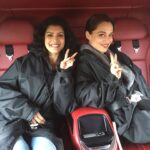 Tina Desai Instagram – Fun chopper ride with stunts! Kala and Lila make Kali- destroyer of evil. We could be a force! @valeriabilello @no_regretti_
