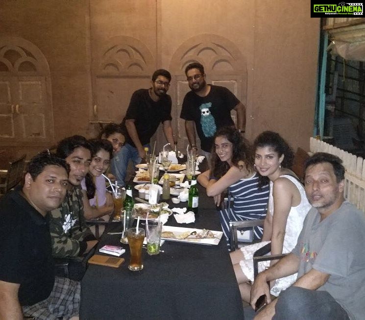Tina Desai Instagram - Worked with this wonderful team for a short film. Thanks Sujoy Ghosh! U and ur team are nutties! #goodluck #shortfilm #goa #wrapparty
