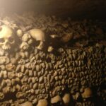 Tina Desai Instagram - Catacombs, Paris. At 20 metres below the ground, and bones centuries old around you, this is creepy!