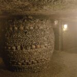 Tina Desai Instagram - Catacombs, Paris. At 20 metres below the ground, and bones centuries old around you, this is creepy!
