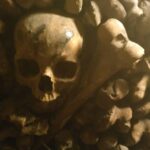 Tina Desai Instagram - Catacombs, Paris. At 20 metres below the ground, and bones centuries old around you, this is creepy!
