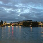 Tina Desai Instagram - River cruise at sunset to get the best light. If I'm gonna be away from home for Diwali, better see the city light up to compensate. Happy Diwali, all!!! #parisatsunset #france