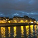 Tina Desai Instagram - River cruise at sunset to get the best light. If I'm gonna be away from home for Diwali, better see the city light up to compensate. Happy Diwali, all!!! #parisatsunset #france