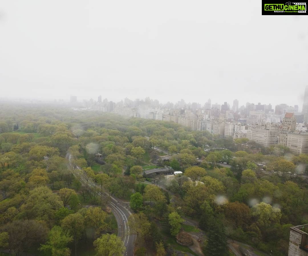 Tina Desai Instagram - #roomwithaview #nyc #rainyday #centralpark