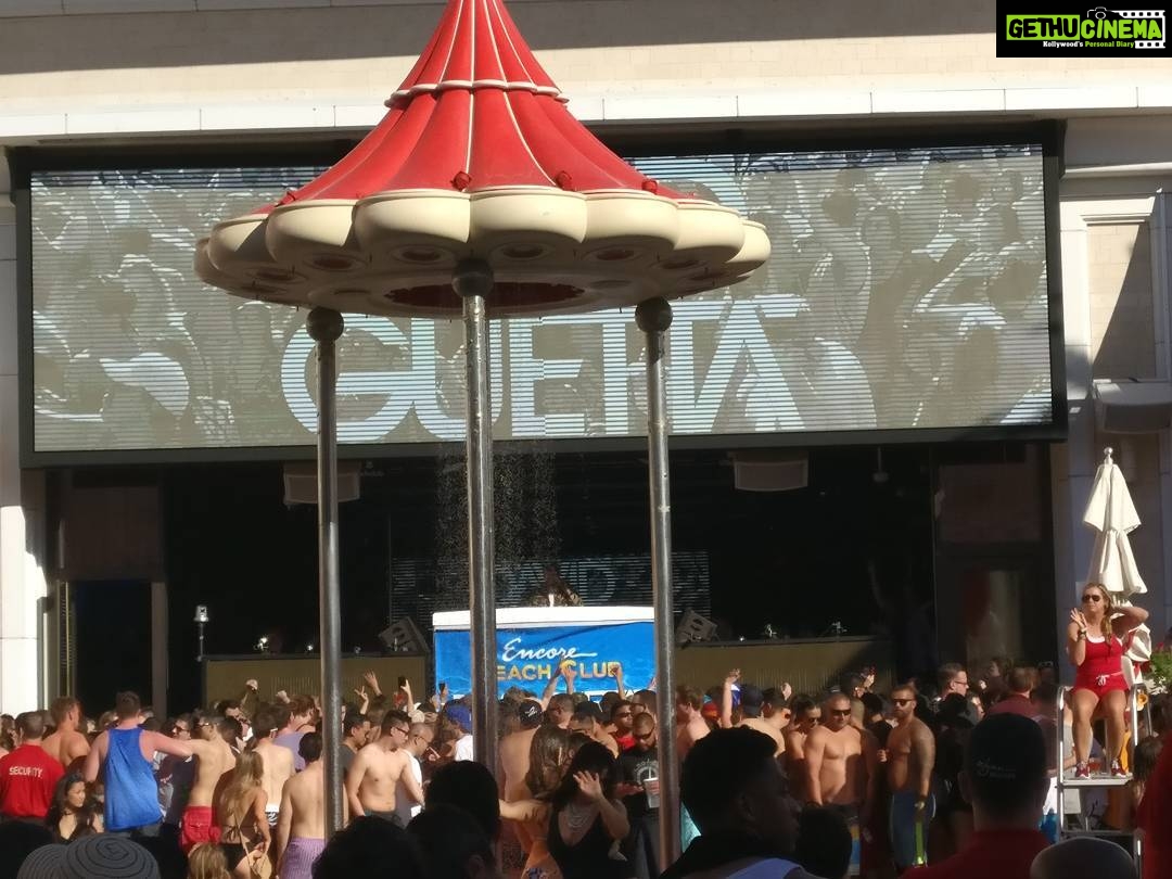 Tina Desai Instagram - #encorebeachclub #davidguetta #iliveforthis