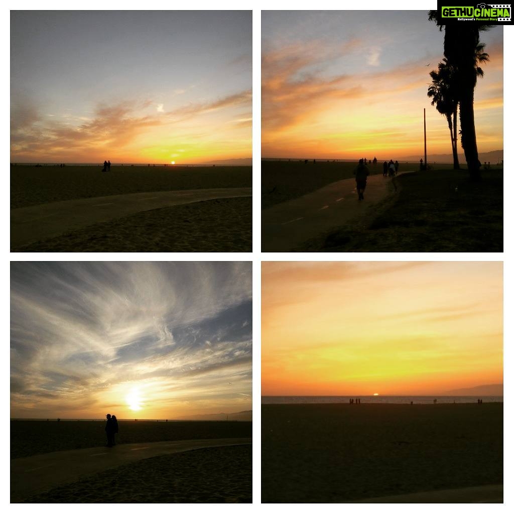 Tina Desai Instagram - #Californian #sunset #beach #venice