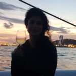 Tina Desai Instagram – Sunset jazz cruise in Barcelona 😍
Last clip has the moonlight glittering in the water. Most magical✨