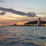 Tina Desai Instagram - Sunset jazz cruise in Barcelona 😍 Last clip has the moonlight glittering in the water. Most magical✨