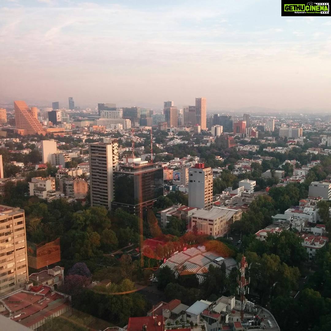 Tina Desai Instagram - #roomwithaview #Mexico city #sunrise
