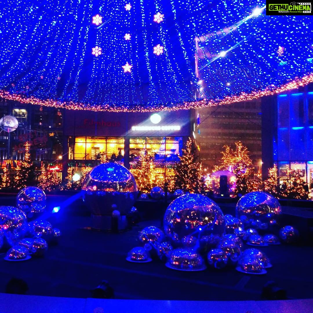 Tina Desai Instagram - Sony Centre, #Potsdamer Platz on Jan 1st 2016!!!! Glittery start to the year!!! Best wishes, all!!!! #berlin