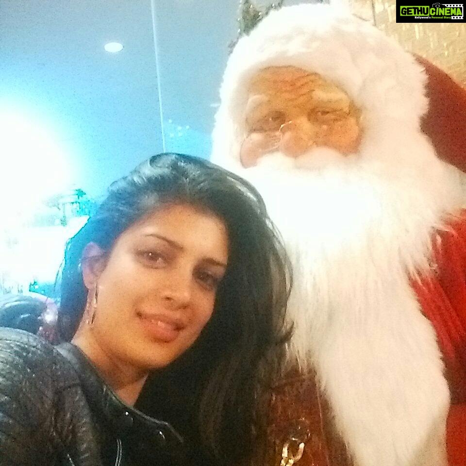 Tina Desai Instagram - Hung out early with Santa!