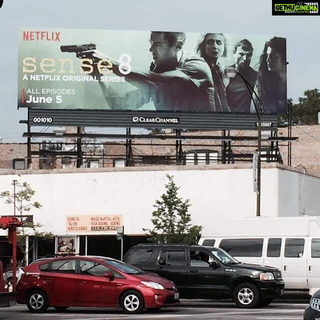 Tina Desai Instagram - Hoardings are uppppp!!!!!!!! #Sense8 releases in 8 hours!!!!!!!