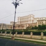 Tina Desai Instagram - Ceausescu's palace in #Bucharest. Rather somber...