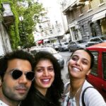 Tina Desai Instagram – Shooting in Bucharest with Rajkumar and Swara :) :) :)