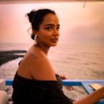 Tuhina Das Instagram - Living on the edge brings up endless possibilities. #selflove #vacaymode #dressup #sunsetscenes Purple Martini at Sunset Point, Goa