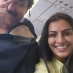 Varalaxmi Sarathkumar Instagram – Never had such a good flight to hyd…haha my favoriteeeeeeee #Thalapathy #vijay  right next to me..whaatteew day…thank u @jagadish_palanisamy heheheh….so much fun…ludo..laughter..chit chat..perfect flight..perfect day..
Once a #thalapathyfan allways a #thalapathyfans

#thalapathyvijay #varisu #catchingup #flight #fangirl Hyderabad