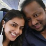 Varalaxmi Sarathkumar Instagram - Never had such a good flight to hyd...haha my favoriteeeeeeee #Thalapathy #vijay right next to me..whaatteew day...thank u @jagadish_palanisamy heheheh....so much fun...ludo..laughter..chit chat..perfect flight..perfect day.. Once a #thalapathyfan allways a #thalapathyfans #thalapathyvijay #varisu #catchingup #flight #fangirl Hyderabad