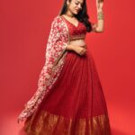 Varsha Bollamma Instagram – 🌹

Styled by @officialanahita 🌹
Outfit: @sindhureddyofficial 🌺
Jewellery: @rubans.in 🌹
Pic: @shareefnandyala 🌺
MUA and hair @fairies_and_brides 🌹 
.
#red