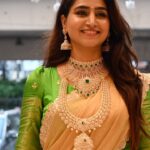 Varshini Sounderajan Instagram – For Launch of new collection @manepallyjewellers_ 

Costume @pethakamsetti 

#varshini #instagramreels #newcollection #jewellery