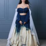 Warina Hussain Instagram – designed my own Diwali lehenga this time 😍 a rugged denim lehenga, first of its kind !!! kaisa laga ??? thank you @lakshcouture for co designing this with me 💙

clicked @advait_vaidya 
designer @laksh0607 
hair @mangalasirsat 
make up @futane_ravi 
lehenga idea 💡 yours truly 👽

#denim #lehenga #diwali #lehengaideas #2022 #fashion #warinahussain