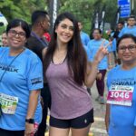 Warina Hussain Instagram - I had a very exhilarating Sunday morning at the Skechers Mumbai Walkathon 2022! 🏃🏻‍♀ I felt charged up to walk and participate in the 3 Kms category and be a part of this great initiative by @Skechersindia that brought Mumbaikars and this city to walk together. The energy of the crowd was just outstanding!!! #GoWalkMumbai #SkechersIndia