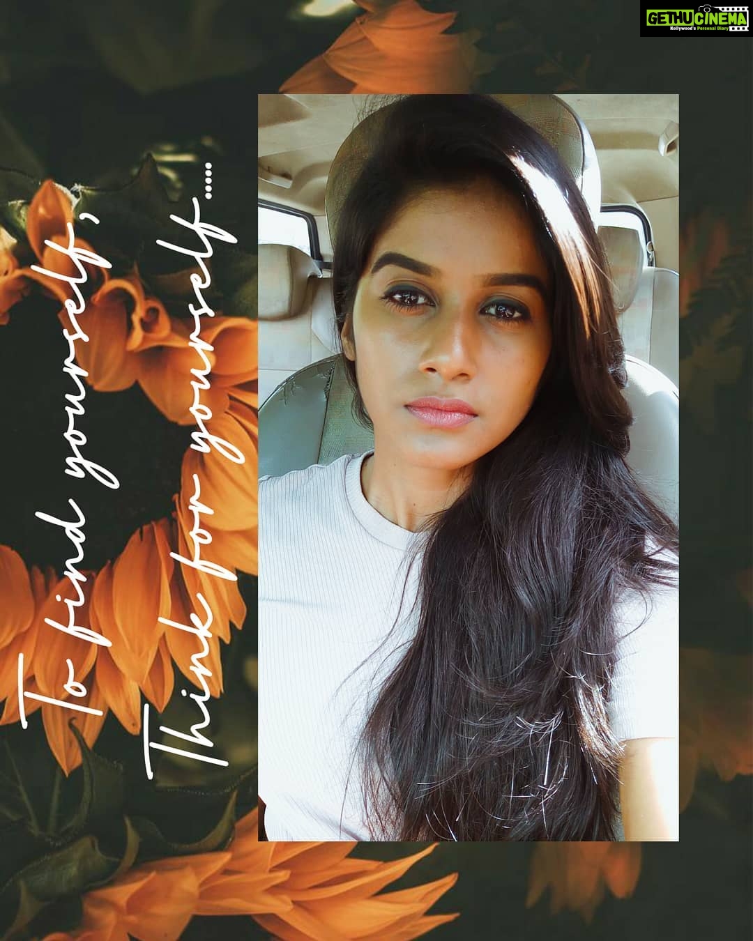 Aadhirai Soundarajan Instagram - Think for yourself⚡ . . . . #aadhiraisoundararajan #selfconfidence #findyourself #loveyourself #positivevibes #positivity