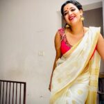 Abhirami Suresh, saree, kerala saree