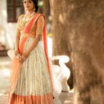 Aditi Shankar Instagram - #navratri2022 with Aditi✨ Day 7: Cheery orange reflecting the colors of the sun, so exuberant and energetic 🧡 On the 7th day of navarathri let positivity rule our thoughts and joy fill our homes. Styled by:- @dr.vinothinipandian Outfit by:- @nirali_design_house MUAH💄:- @vijiknr Photographed by 📸:- @camerasenthil Jewellery 💎:- @jjjewellerymart Location:- @avmgardens Digital Patner:- @cognitiveidealab @rrajeshananda AVM Gardens