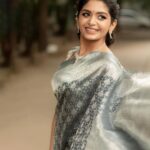 Aditi Shankar Instagram - #navratri2022 with Aditi✨ Day 6 : Glorious Grey the regal neutrality to balance the bright. On the 6th day of Navratri my heartfelt wishes for the right balance of all that you want in life. Styled by:- @dr.vinothinipandian Blouse by:- @nirali_design_house Saree and blouse embroidery :- @dr.vinothinipandian MUAH💄:- @vijiknr Photographed by 📸:- @camerasenthil Jewellery 💎:- @jjjewellerymart Location:- @avmgardens Digital Patner:- @cognitiveidealab @rrajeshananda AVM Gardens