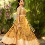 Aditi Shankar Instagram - #navratri2022 with Aditi✨ Day 4: youthful yellow the paragon of happiness and strength . On this 4th day of navarathri I wish you endless cheer and abundant joy. Styled by:- @dr.vinothinipandian Outfits 👗:- @nirali_design_house MUAH💄:- @vijiknr Photographed by 📸:- @camerasenthil Jewellery 💎:- @jjjewellerymart Location:- @avmgardens Digital Patner:- @cognitiveidealab @rrajeshananda AVM Gardens
