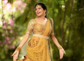 Aditi Shankar Instagram - #navratri2022 with Aditi✨ Day 4: youthful yellow the paragon of happiness and strength . On this 4th day of navarathri I wish you endless cheer and abundant joy. Styled by:- @dr.vinothinipandian Outfits 👗:- @nirali_design_house MUAH💄:- @vijiknr Photographed by 📸:- @camerasenthil Jewellery 💎:- @jjjewellerymart Location:- @avmgardens Digital Patner:- @cognitiveidealab @rrajeshananda AVM Gardens