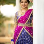 Aditi Shankar Instagram - #navratri2022 with Aditi✨ Day 3: buoyant blue a cerulean elegance presenting a combination of richness and serenity. On this 3rd day of Navratri Wishing sublime bliss for a vibrant you 💙 Styled by:- @dr.vinothinipandian Outfits 👗:- @nirali_design_house MUAH 💄:- @vijiknr Photographed by 📸:- @camerasenthil Jewellery 💎:- @jjjewellerymart Location:- @avmgardens Digital Patner:- @cognitiveidealab Flowers:- @poovai_bridal_flowers @rrajeshananda AVM Gardens