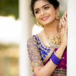 Aditi Shankar Instagram - #navratri2022 with Aditi✨ Day 3: buoyant blue a cerulean elegance presenting a combination of richness and serenity. On this 3rd day of Navratri Wishing sublime bliss for a vibrant you 💙 Styled by:- @dr.vinothinipandian Outfits 👗:- @nirali_design_house MUAH 💄:- @vijiknr Photographed by 📸:- @camerasenthil Jewellery 💎:- @jjjewellerymart Location:- @avmgardens Digital Patner:- @cognitiveidealab Flowers:- @poovai_bridal_flowers @rrajeshananda AVM Gardens