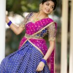 Aditi Shankar Instagram - #navratri2022 with Aditi✨ Day 3: buoyant blue a cerulean elegance presenting a combination of richness and serenity. On this 3rd day of Navratri Wishing sublime bliss for a vibrant you 💙 Styled by:- @dr.vinothinipandian Outfits 👗:- @nirali_design_house MUAH 💄:- @vijiknr Photographed by 📸:- @camerasenthil Jewellery 💎:- @jjjewellerymart Location:- @avmgardens Digital Patner:- @cognitiveidealab Flowers:- @poovai_bridal_flowers @rrajeshananda AVM Gardens