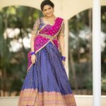 Aditi Shankar Instagram - #navratri2022 with Aditi✨ Day 3: buoyant blue a cerulean elegance presenting a combination of richness and serenity. On this 3rd day of Navratri Wishing sublime bliss for a vibrant you 💙 Styled by:- @dr.vinothinipandian Outfits 👗:- @nirali_design_house MUAH 💄:- @vijiknr Photographed by 📸:- @camerasenthil Jewellery 💎:- @jjjewellerymart Location:- @avmgardens Digital Patner:- @cognitiveidealab Flowers:- @poovai_bridal_flowers @rrajeshananda AVM Gardens