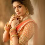 Aditi Shankar Instagram - #navratri2022 with Aditi✨ Day 7: Cheery orange reflecting the colors of the sun, so exuberant and energetic 🧡 On the 7th day of navarathri let positivity rule our thoughts and joy fill our homes. Styled by:- @dr.vinothinipandian Outfit by:- @nirali_design_house MUAH💄:- @vijiknr Photographed by 📸:- @camerasenthil Jewellery 💎:- @jjjewellerymart Location:- @avmgardens Digital Patner:- @cognitiveidealab @rrajeshananda AVM Gardens