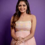 Aditi Shankar Instagram - Pastel dream ✨ #viruman promotions Styled by: @dr.vinothinipandian Photographed by: @kiransaphotography Outfit👗: @bandananarulaofficial MUAH💄: @pinkylohar Jewellery💎: @JCSjewelcreations