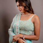 Aditi Shankar Instagram - Fight for your fairytale 🌈✨ Styled by: @dr.vinothinipandian Photographed by📸 : @kiransaphotography Outfit👗: @bandananarulaofficial MUAH💄: @vishalcharanmakeuphair @hairbyradhika Jewellery💎: @JCSjewelcreations