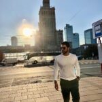 Aftab Shivdasani Instagram – ‘The moon and the sun are love and fear : One fades as the other rises.’ – Unknown. 🌑 🌓 🌞 Warsaw, Poland