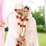 Aftab Shivdasani Instagram - “She’s the kind of magic that you marry...” ❤️👰🏻💍 Happy Anniversary my beloved. #5years #bliss #eternal #venividiamavi #ninafti Anantara Peace Haven Tangalle Resort