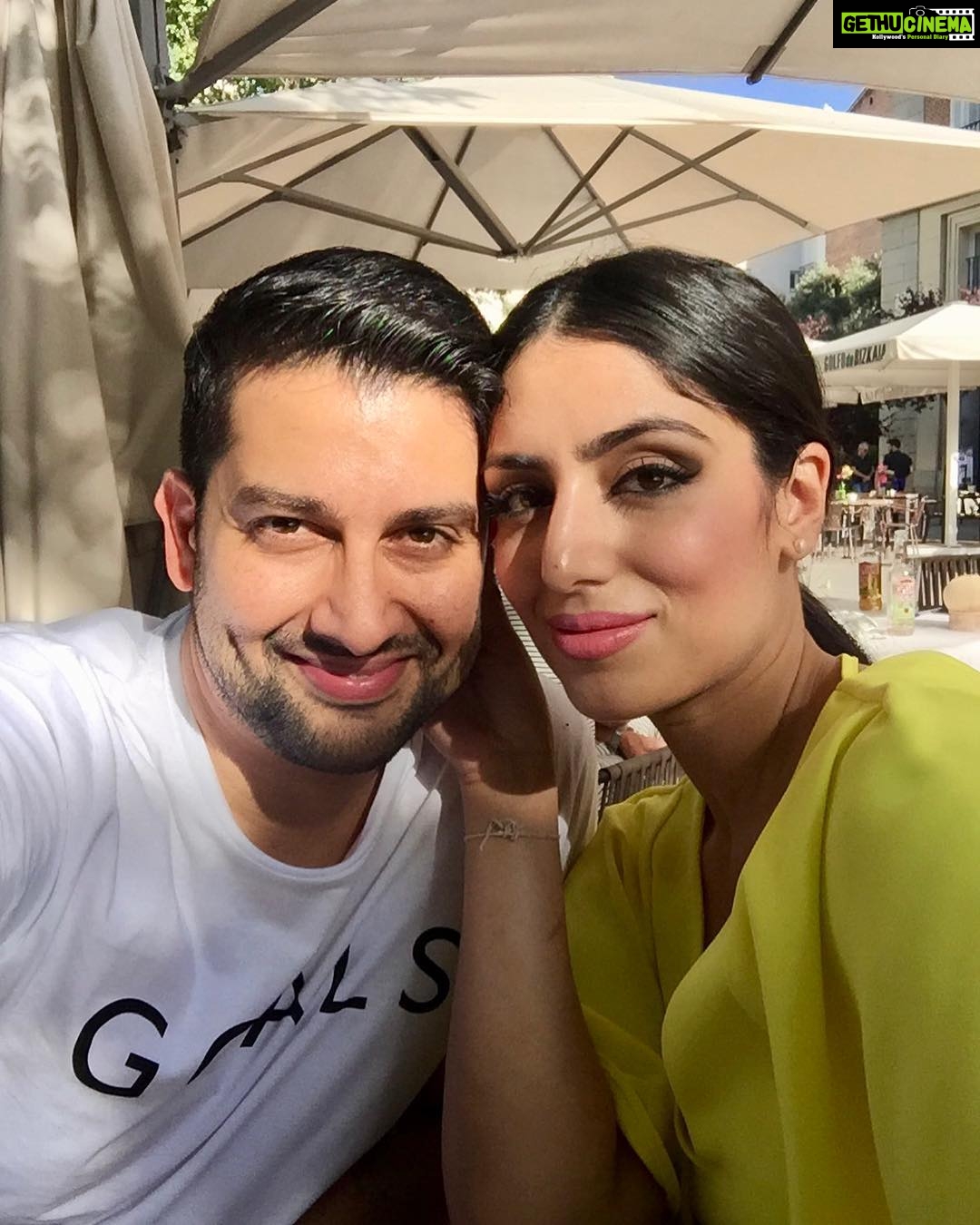 Aftab Shivdasani Instagram - ‘You are my blue crayon, the one I never have enough of, the one I use to colour my sky..’ #forevervalentine” #eternal ❤️ Madrid, Spain