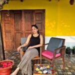 Ahana Kumar Instagram - Sometimes all I need is peace , quiet , flowers and a sunset :) At @privaseabeachvilla , a lovely little quaint cute villa I found out at Varkala. Going to come over every time , all I want to hear is the sound of waves and chirp of birds 🌊🦜