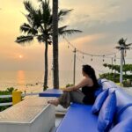 Ahana Kumar Instagram - Sometimes all I need is peace , quiet , flowers and a sunset :) At @privaseabeachvilla , a lovely little quaint cute villa I found out at Varkala. Going to come over every time , all I want to hear is the sound of waves and chirp of birds 🌊🦜