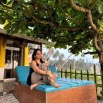 Ahana Kumar Instagram - Sometimes all I need is peace , quiet , flowers and a sunset :) At @privaseabeachvilla , a lovely little quaint cute villa I found out at Varkala. Going to come over every time , all I want to hear is the sound of waves and chirp of birds 🌊🦜