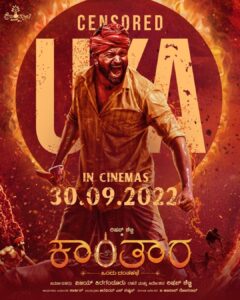 Ajaneesh Loknath Instagram - Censored U/A💥 #Kantara releasing on September 30th🤩 @rishabshetty77 @vkiragandur @hombalefilms @sapthami_gowda @hombalegroup #HombaleMusic @actorkishore @arvindskash @kantarafilm #KantaraOnSep30 @bobby_c_r #ABBSStudios