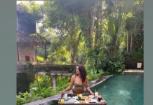 Akshara Gowda Instagram - Well ! Went with a bikini body came back with some nice belly 💕🤣🤣🤣 holidayed right ?? #aksharagowda #stylishtamilachi #aksharagowdabikki #stylishtamizhachi #bali #snorkeling #water #ocean #sunset #rockbarbali #rockbar #theroyalpitamaha #weekend #weekendvibes #theedgebali #bikini The Royal Pita Maha Resort & Spa, Ubud