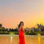 Alekhya Harika Instagram - Golden Hour is My Happy Hour 🧡 Location: @casadelofficial Pc : @rahulrajvanam Casa Del