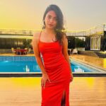 Alekhya Harika Instagram - Golden Hour is My Happy Hour 🧡 Location: @casadelofficial Pc : @rahulrajvanam Casa Del