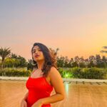 Alekhya Harika Instagram - Golden Hour is My Happy Hour 🧡 Location: @casadelofficial Pc : @rahulrajvanam Casa Del