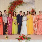 Amala Paul Instagram - My little baby sister is all grown up. Watching her start a new phase in life, makes us all swell with pride. @spread___love___raquel A special shoutout to the brother of the bride and my besttttt friend/brother Richard; it makes me immensely happy to see you take on such a big responsibility. Keep it going, Rich! @richard_joseph010 #wedding #ootd #yellow #ethnic #fambam #cousins #christianwedding #wedding #amalapaul